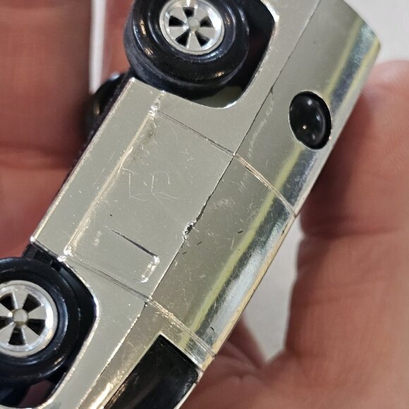 Vintage 1977 Mego Speed Burners 1st Gen 1/64 Scale Silver Chrome Van Needs Work - Picture 10 of 11